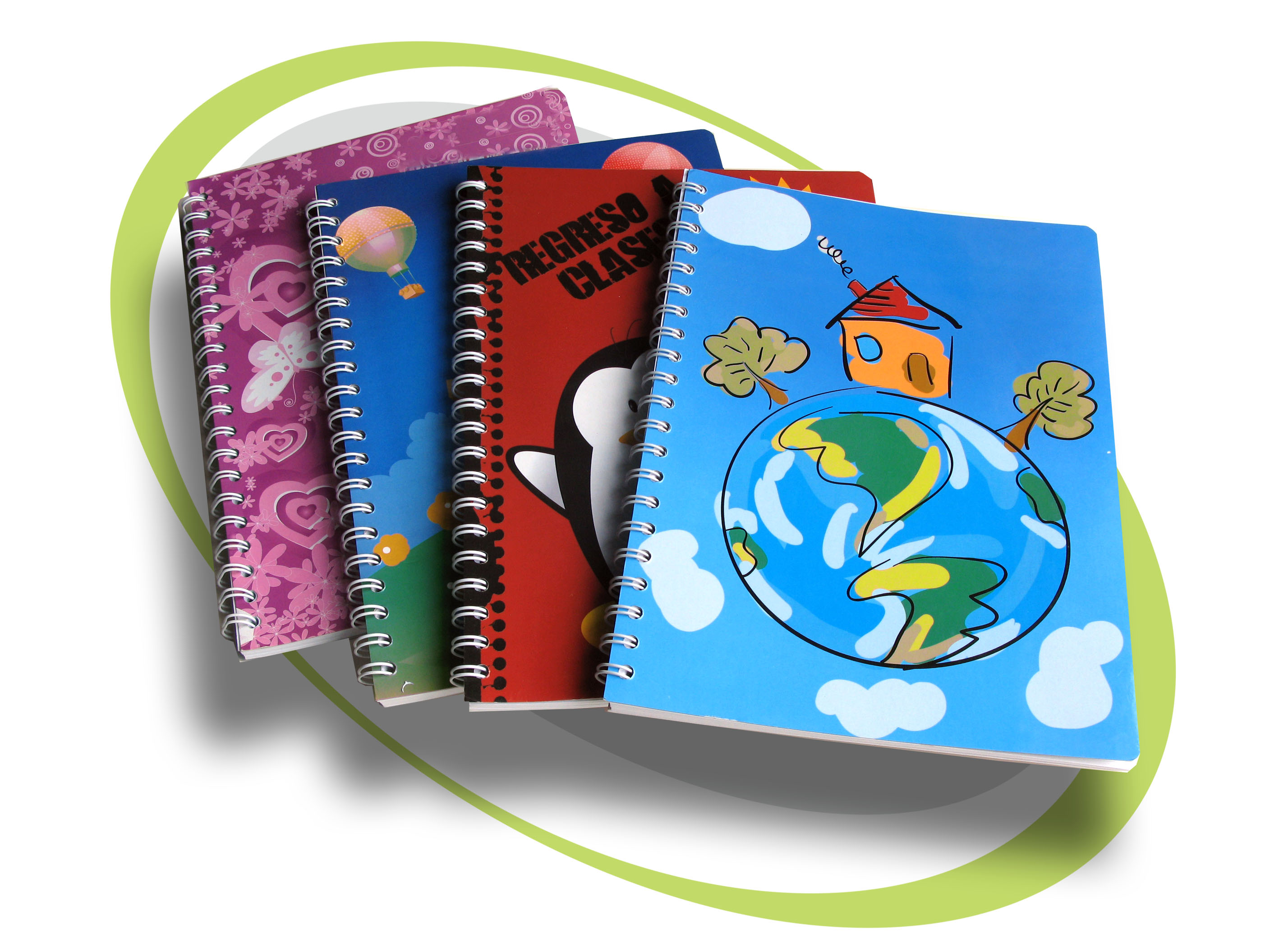 Einzel- und Doppelspiral-Notizb&uuml;cher f&uuml;r Schule und B&uuml;ro