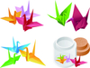 Kit de papeles de origami de bricolaje con ideas para manualidades